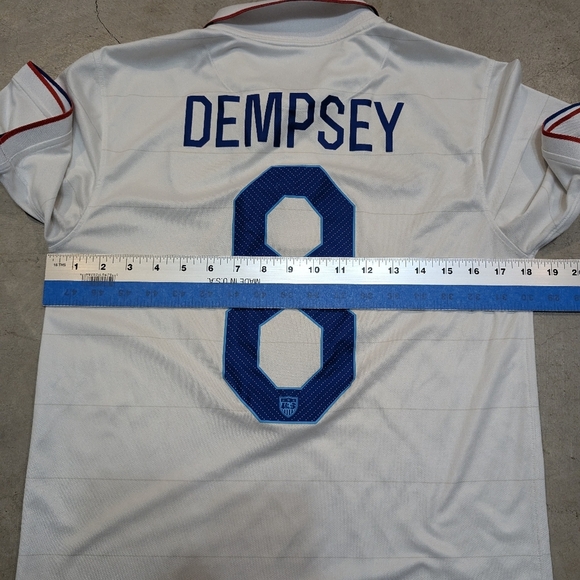 Nike Clint Dempsey USMNT Jersey White Flaws Mens S - Picture 8 of 9